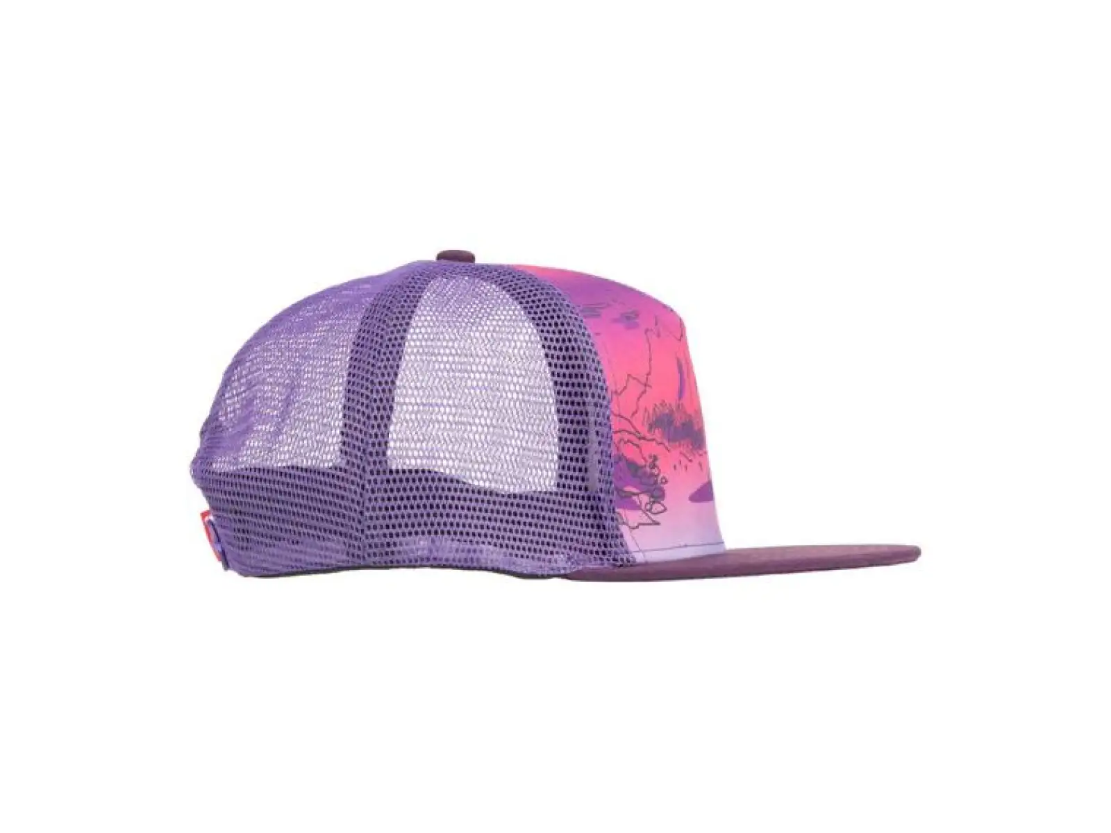 Salsa Landscape Trucker Hat Cap lila.