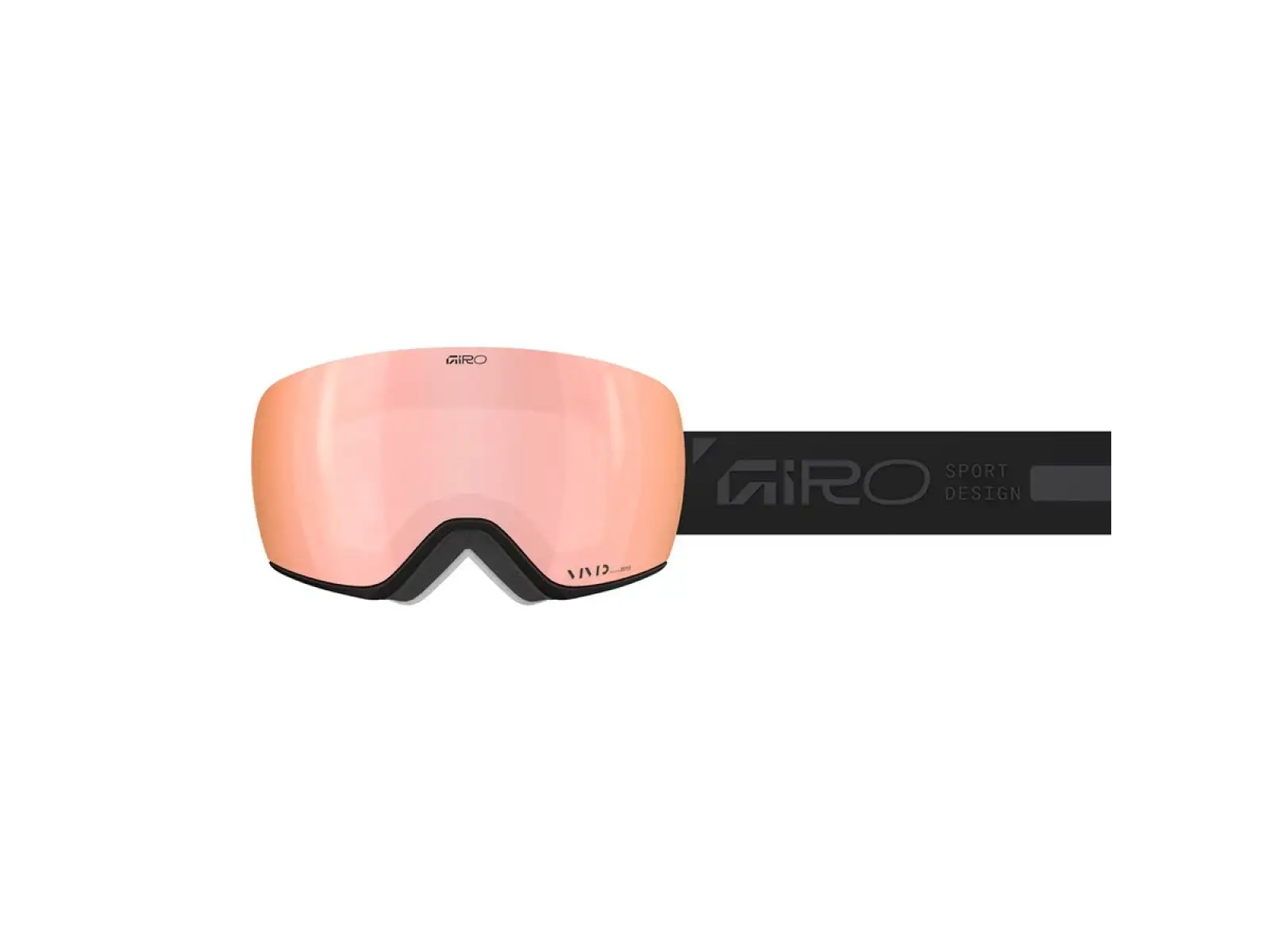 Giro Article II W Skibrille schwarz Rails/Vivid Rose Gold/Vivid Infrared (2 Gläser)