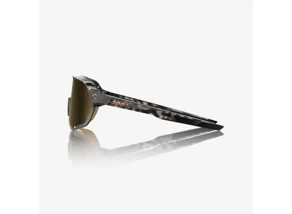 100% S2 Sonnenbrille – Gloss Black Havana / Soft Gold Mirror