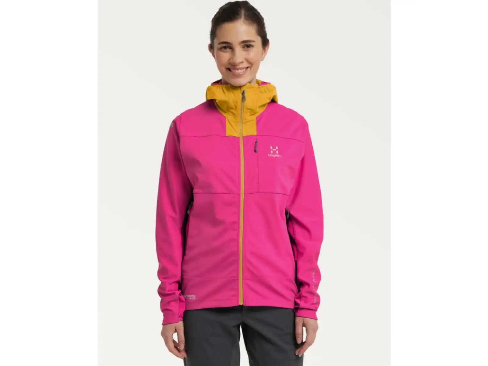 Haglöfs L.I.M Hybrid Softshell Damenjacke rosa