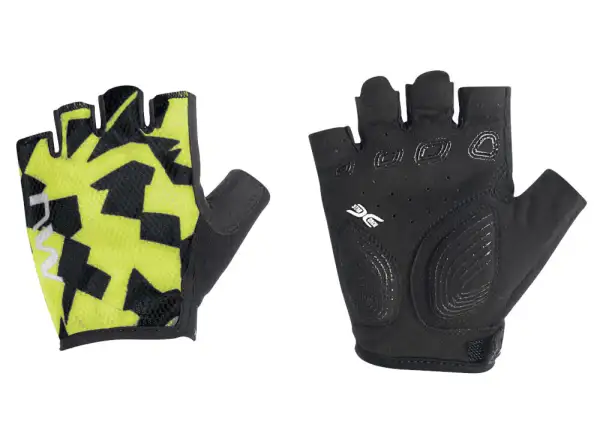 Northwave Active Junior Handschuh Kinder Kurzfingerhandschuhe Gelb Fluo/Schwarz