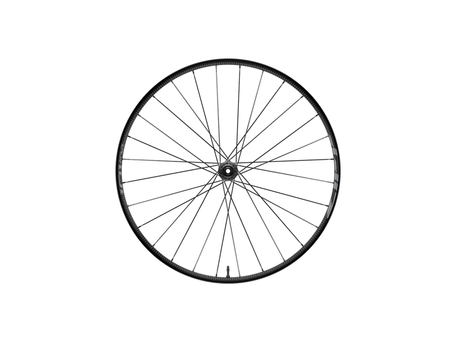 Zipp 101 XPLR Carbon Disc Tubeless CenterLock Vorderrad 12x100 mm in Schwarz.