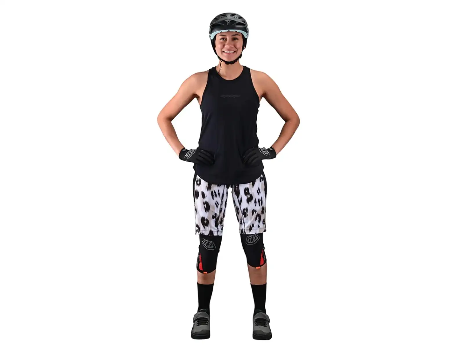 Troy Lee Designs Luxe Damenshorts Wild Cat White