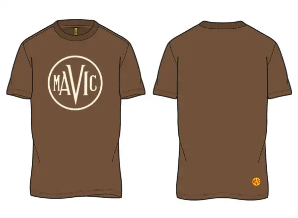 Mavic Heritage Logo Herren T-Shirt Kurzarm Bronze