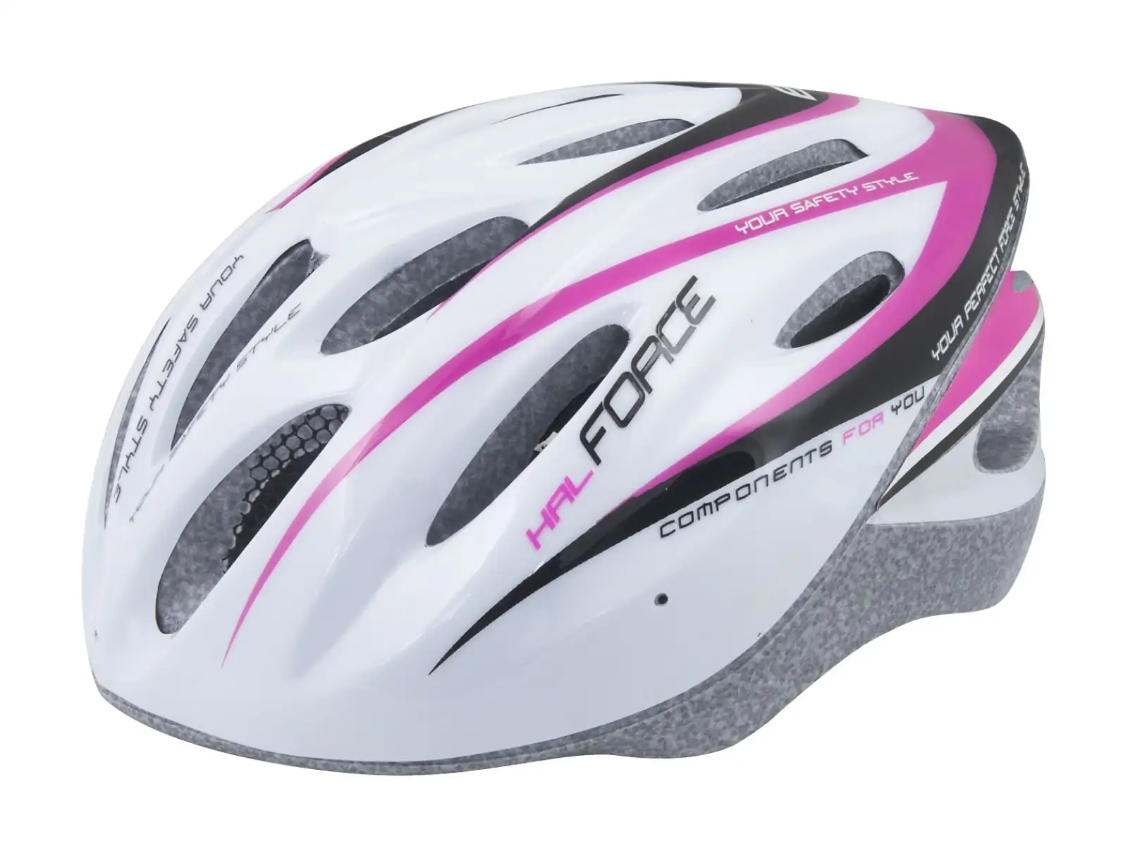 Force Hal Helm weiß/rosa