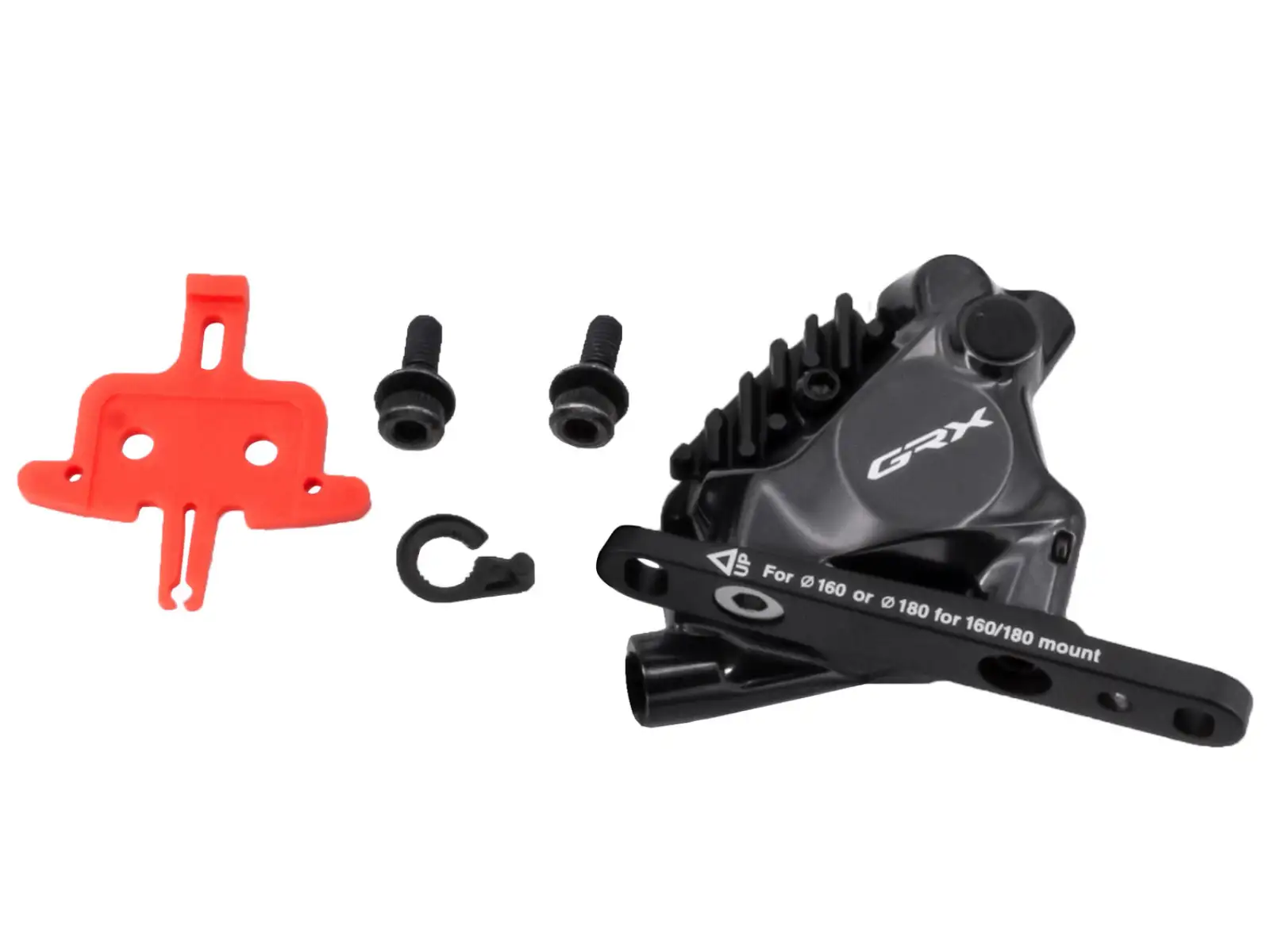 Shimano GRX BR-RX820 Vorderer Bremssattel + L05A Beläge + Adapter 140/160 mm