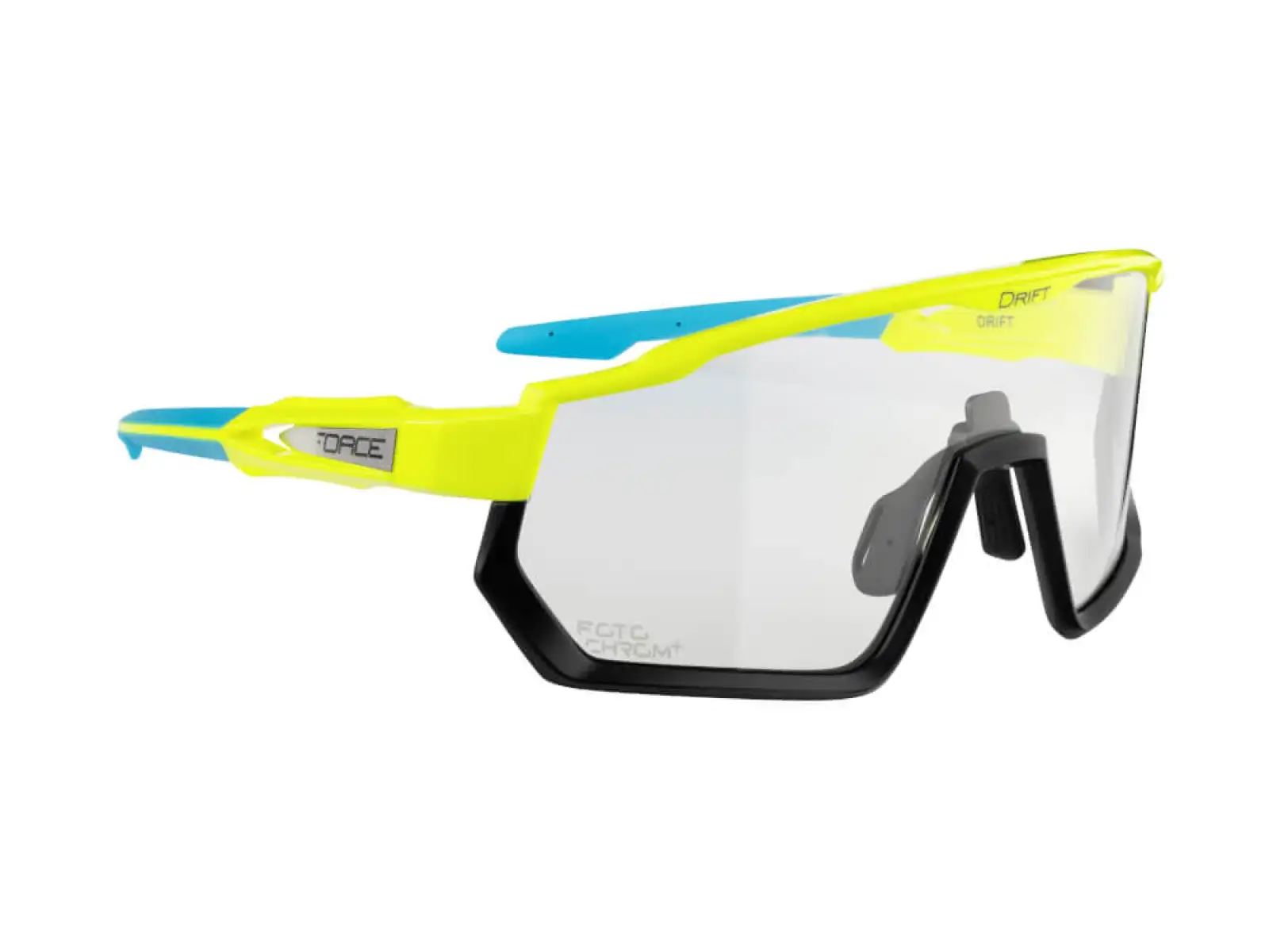 Force Drift Herrenbrille in Neonfarbe/Schwarz mit Fotochromglas.