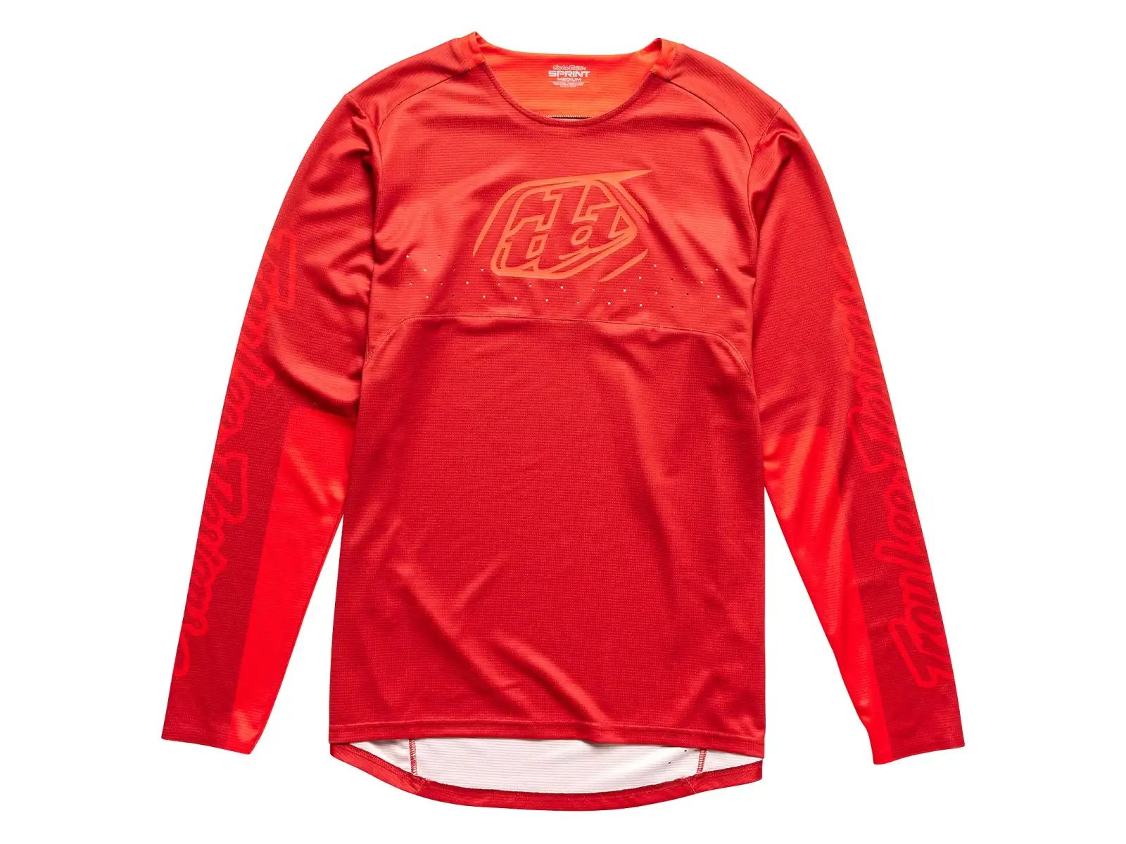 Troy Lee Designs Sprint Icon Herren Langarmshirt Fire Orange
