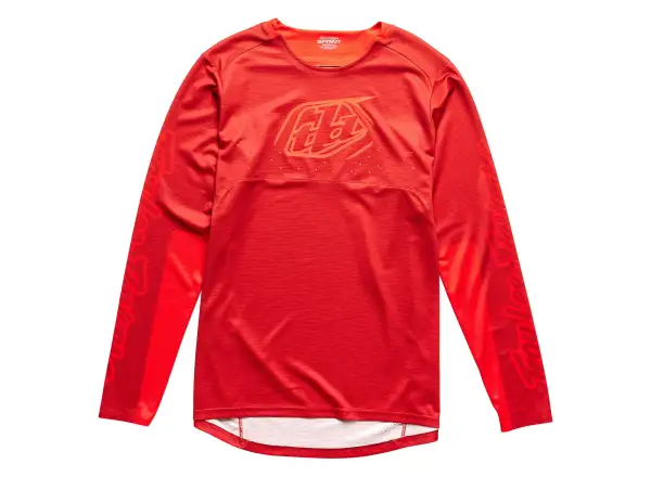 Troy Lee Designs Sprint Icon Langarmtrikot Fire Orange MUSTER