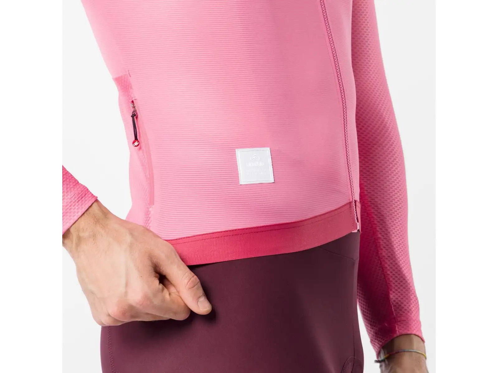 Castelli Giro 109 Corretto Herrentrikot Langarm Rosa Giro