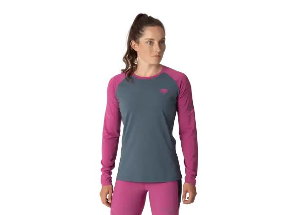 Dynafit Alpine Pro Damen T-Shirt Langarm Magenta
