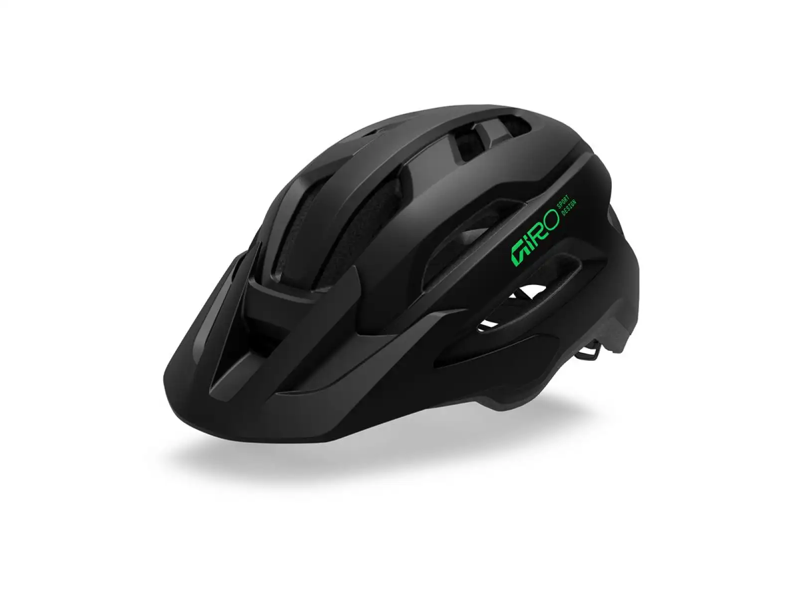 Giro Fixture II Youth Kinderhelm Mat Black/Vivid Green