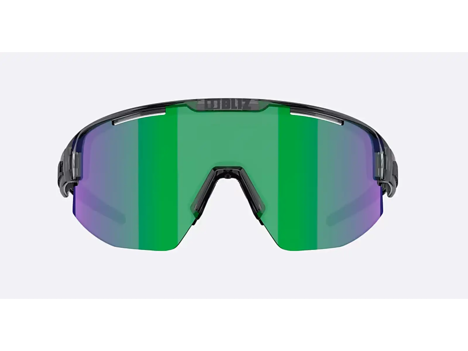 Bliz Matrix Sonnenbrille – Crystal Black mit Braun/Grün Kontrast