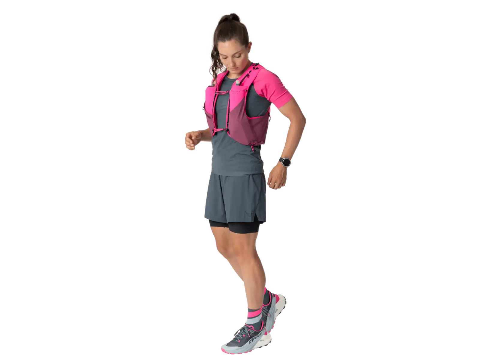 Dynafit Alpine 8 l Laufweste Pink Glo/Amaranth
