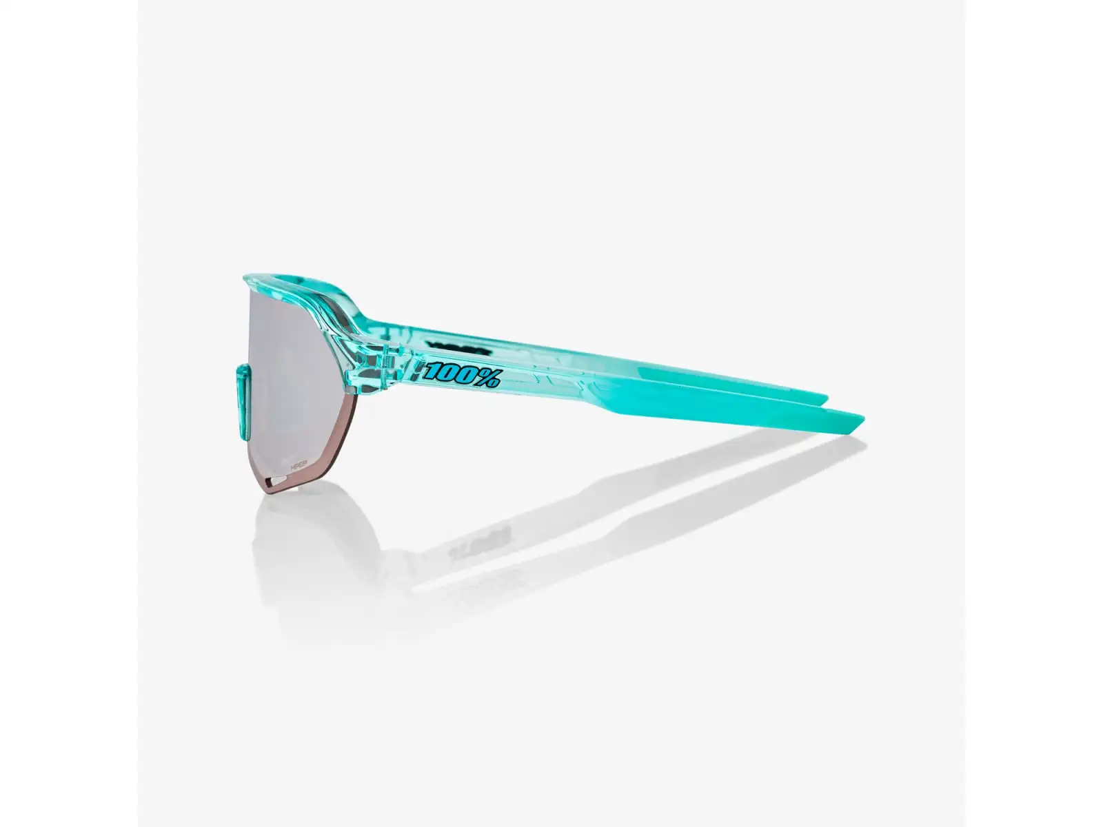 100% S2 Brille HiPER Polished Translucent Mint/Silver Mir