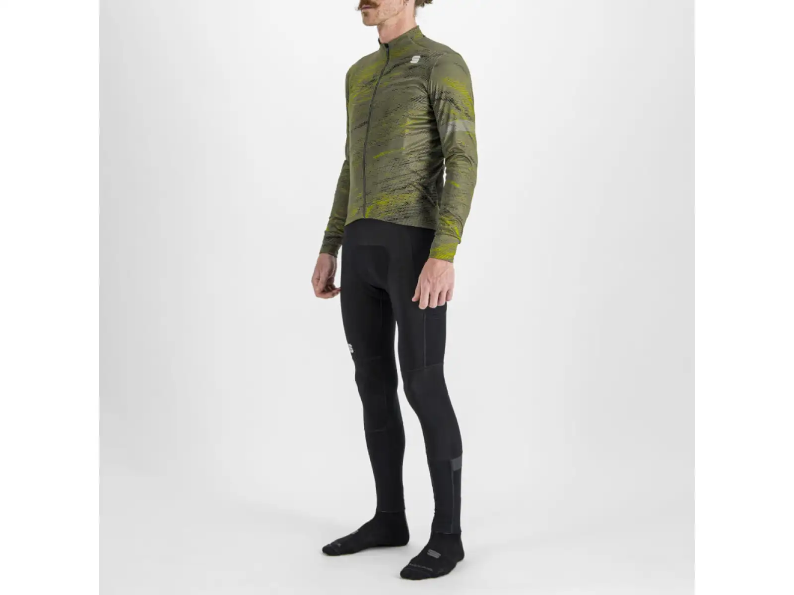 Sportful Cliff Supergiara Herren Langarmtrikot beetle guacamole black