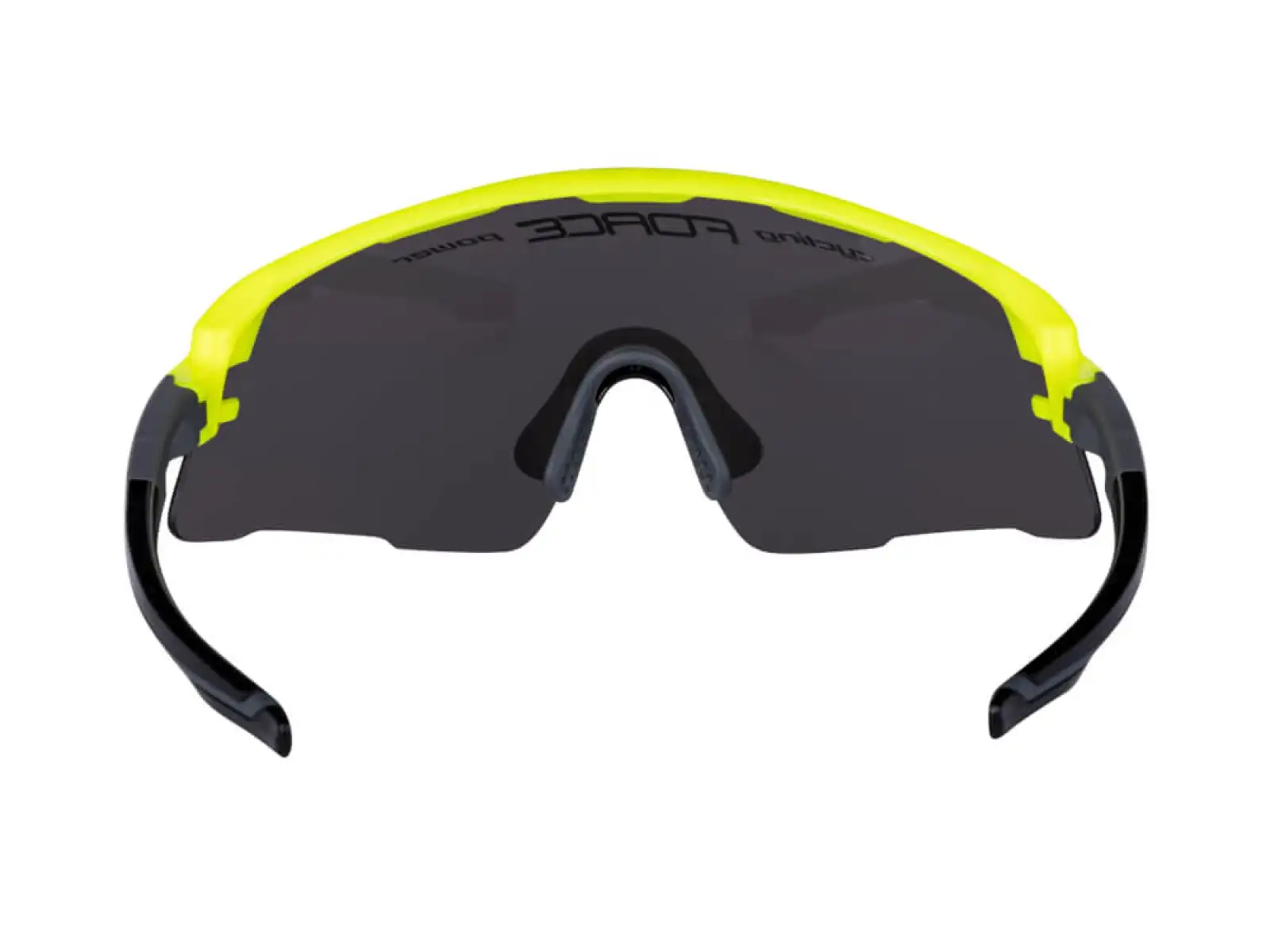 Fahrradbrille Force Ambient fluoreszierend/grau mit verspiegelten Gläsern