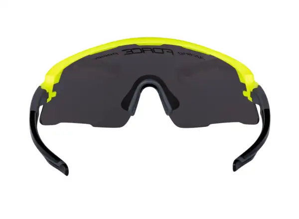 Fahrradbrille Force Ambient fluoreszierend/grau mit verspiegelten Gläsern