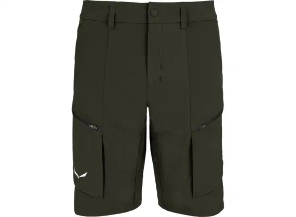 Salewa Puez Durastretch Cargo Herren Shorts Dark Olive