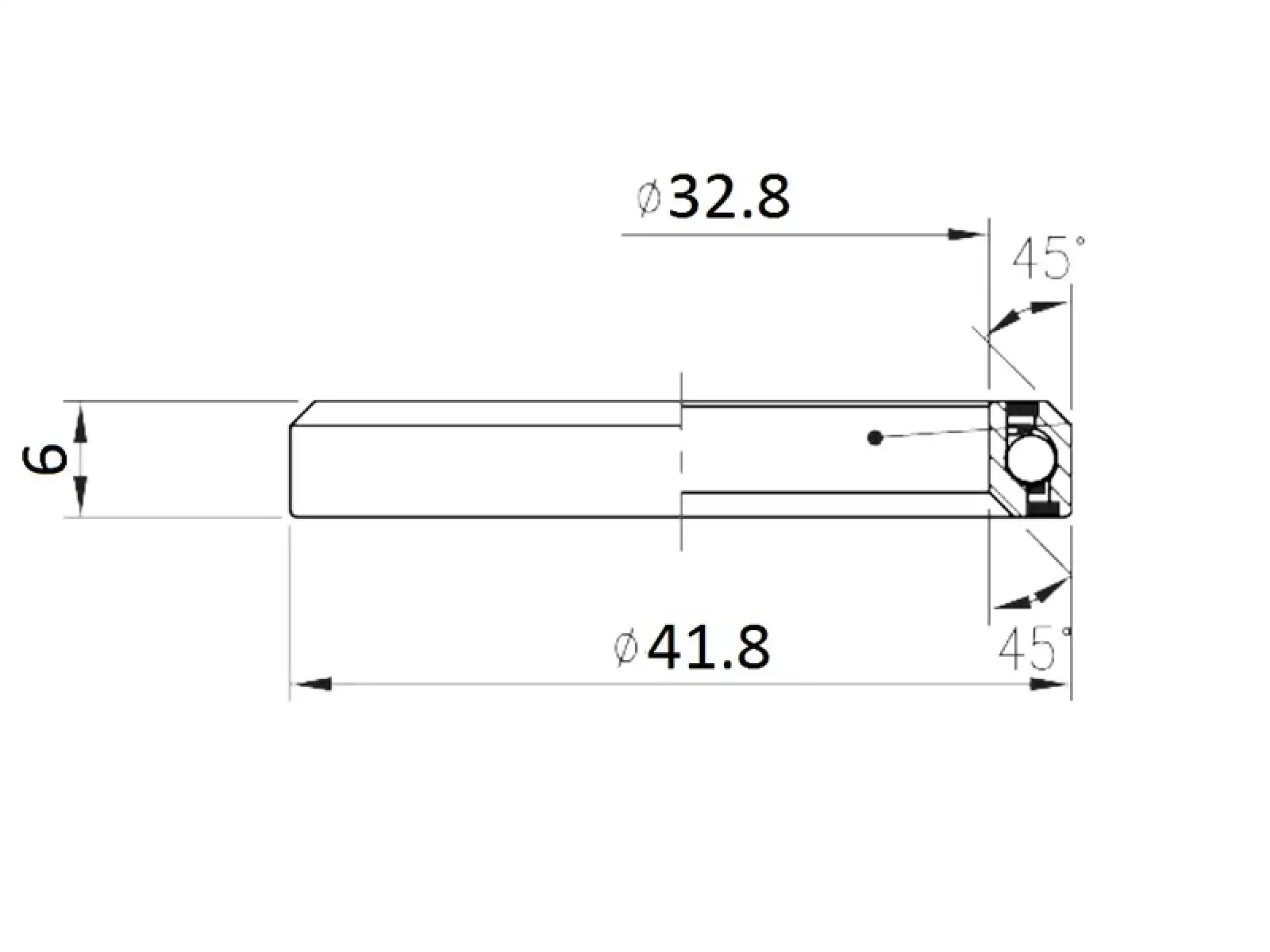 FSA ACB MR136 Lager 45x45 1 1/8"