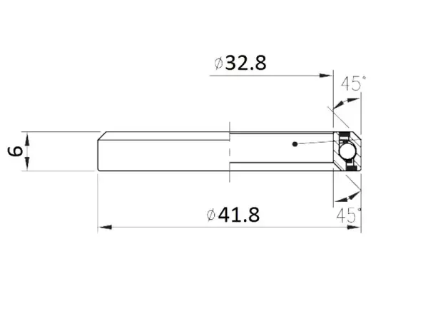 FSA ACB MR136 Lager 45x45 1 1/8"