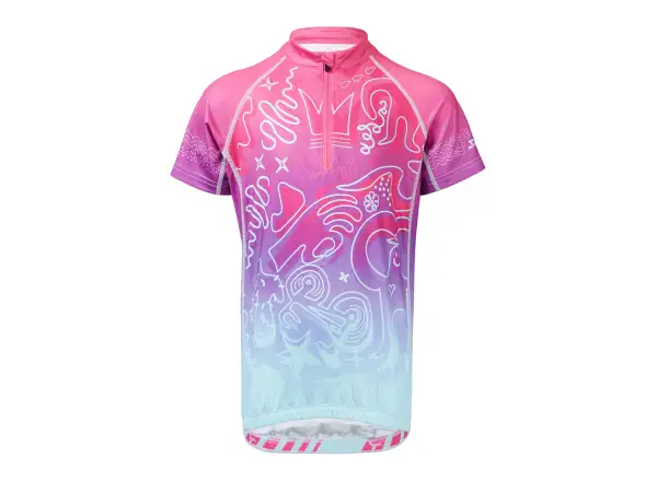 Silvini Scrivia Kindertrikot fuchsia/türkis