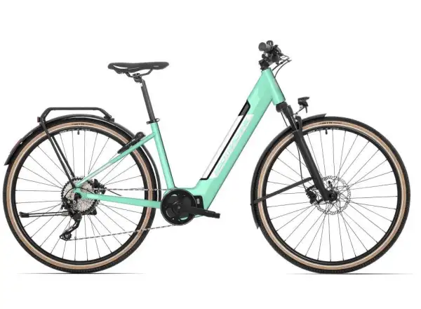 Rock Machine Crossride INT e425 Lady Touring Elektrofahrrad Light Mint/Weiß