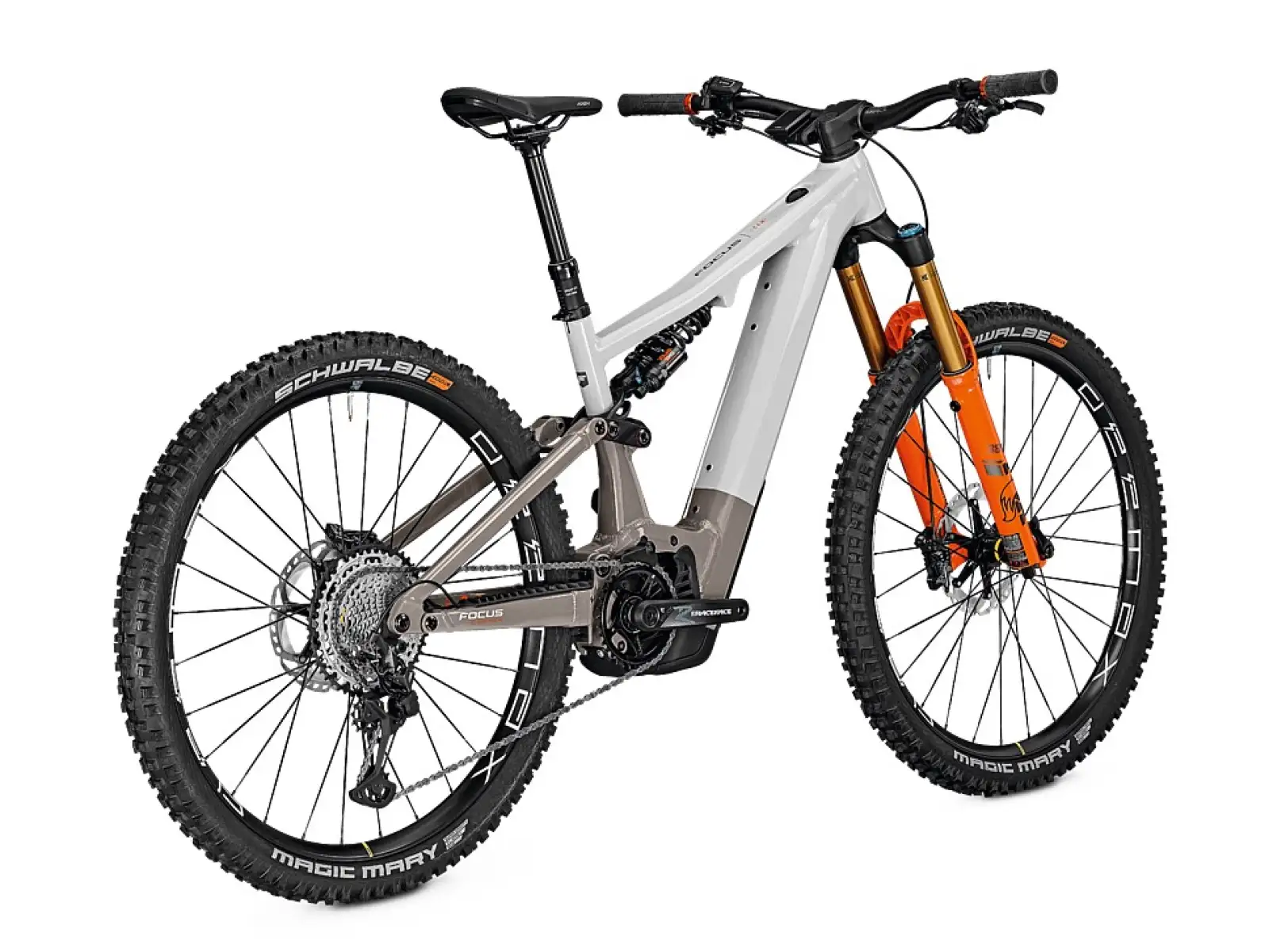 Focus Sam2 6.9 DI 750 Wh Mountain E-Bike in Lichtgrau glänzend/Mondsteingrau glänzend