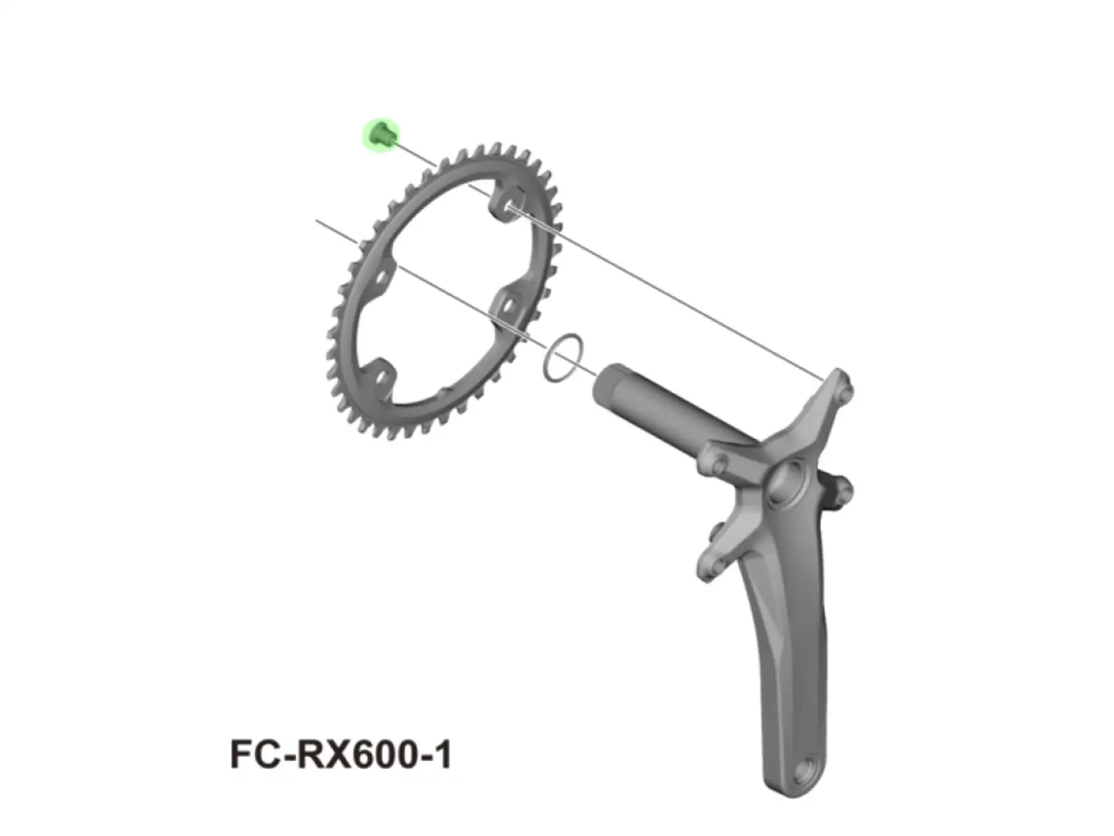Shimano Schraubensatz für Kettenblatt Kurbel FC-RX600