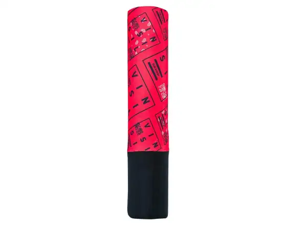 Silvini Floriano UA1524 Fleece-Schal in Rot/Schwarz mit Isolierung.