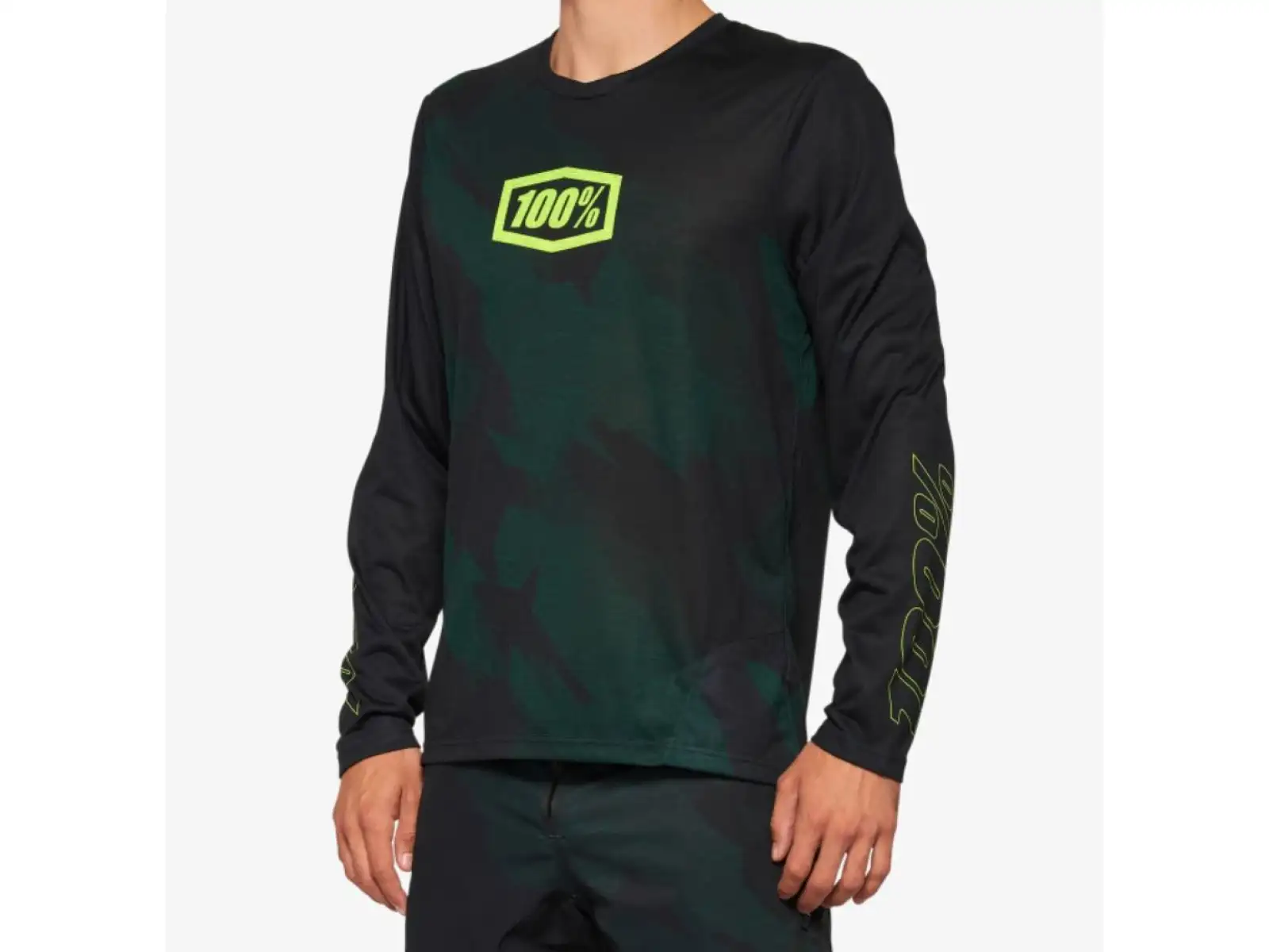100% Airmatic LE Herrentrikot mit langen Ärmeln Black Camo