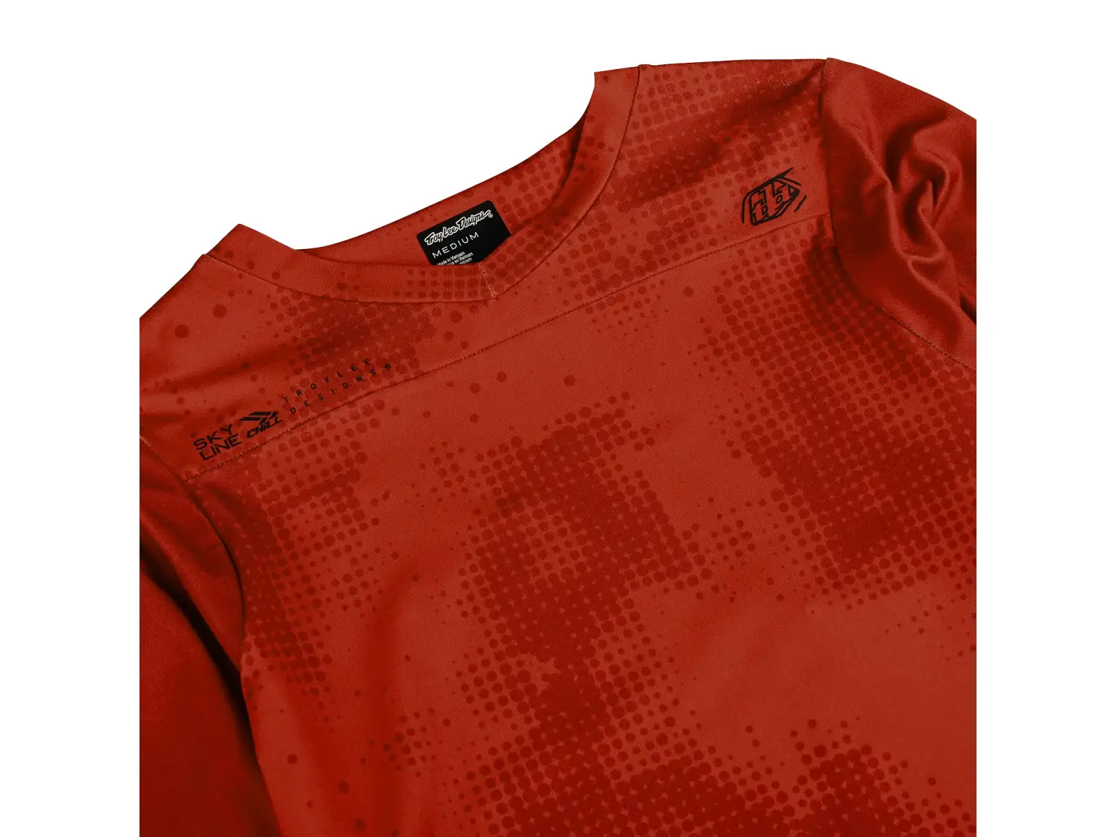 Troy Lee Designs Skyline Chill Herren Langarmtrikot Scattered Fire Orange