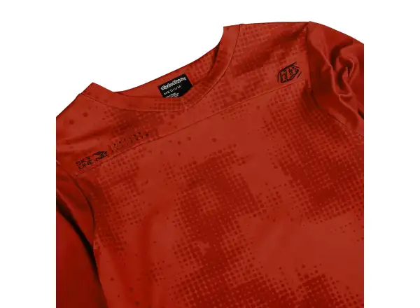 Troy Lee Designs Skyline Chill Herren Langarmtrikot Scattered Fire Orange