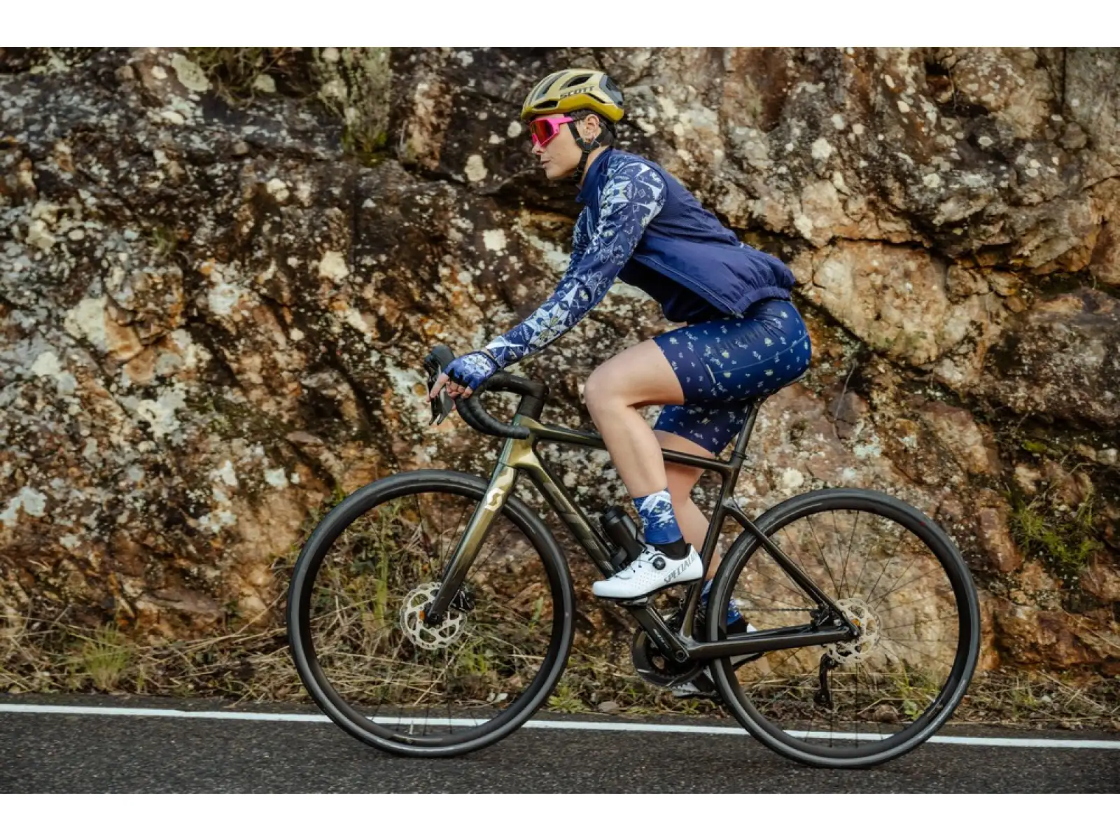 Silvini Cantona Damen Radhose mit Einsatz Navy.