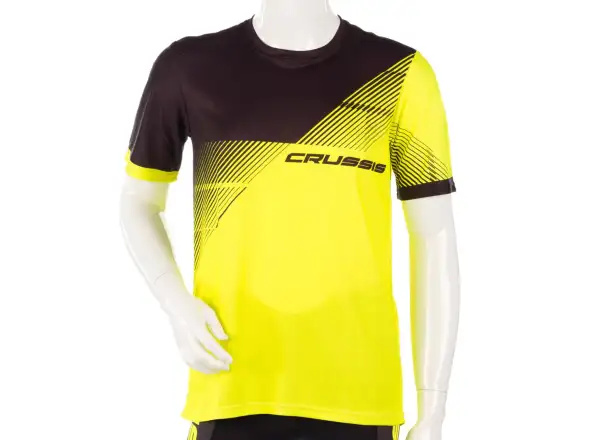 Crussis Herren Funktions-T-Shirt Kurzarm Gelb/Schwarz