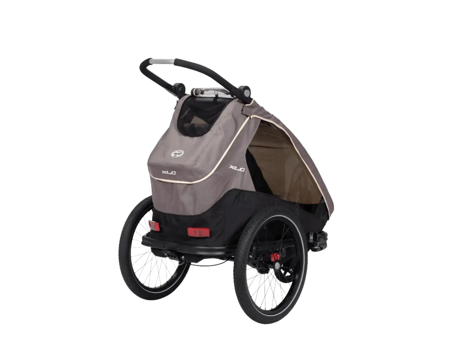 XLC MONOs BS-C09 Kinderanhänger 20" grau/beige/anthrazit