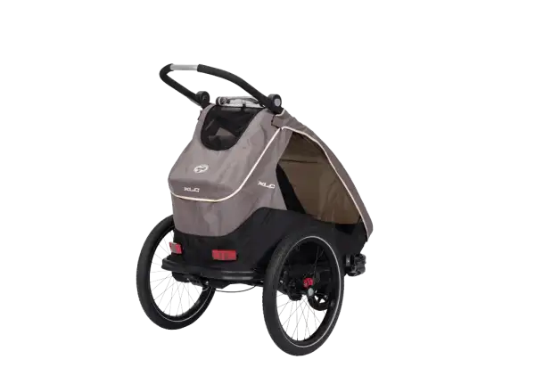 XLC MONOs BS-C09 Kinderanhänger 20" grau/beige/anthrazit