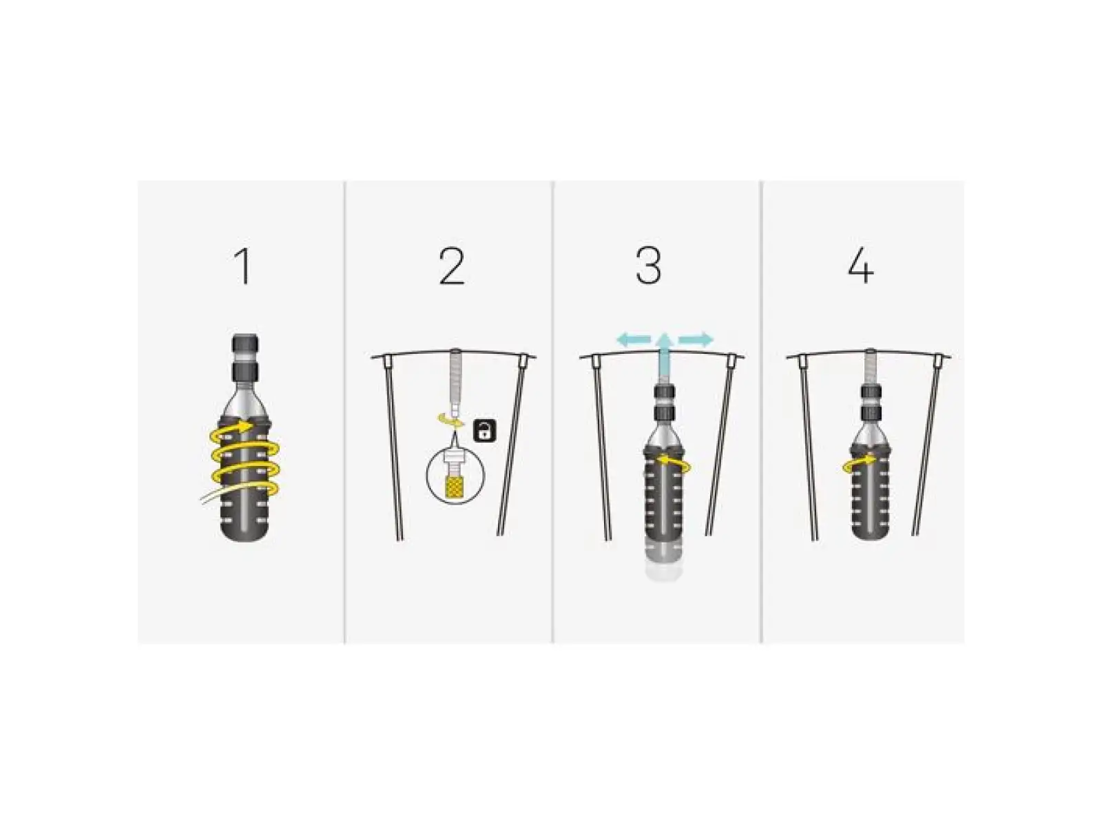 Topeak Nano AirBooster Pumpe Schwarz