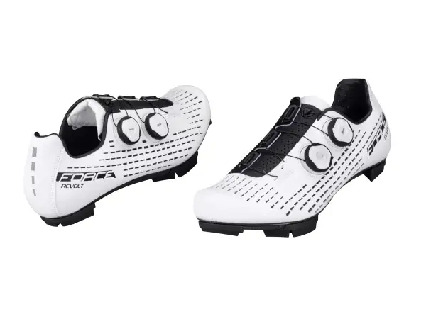 Force Revolt Carbon MTB Herren-Fahrradschuhe weiß