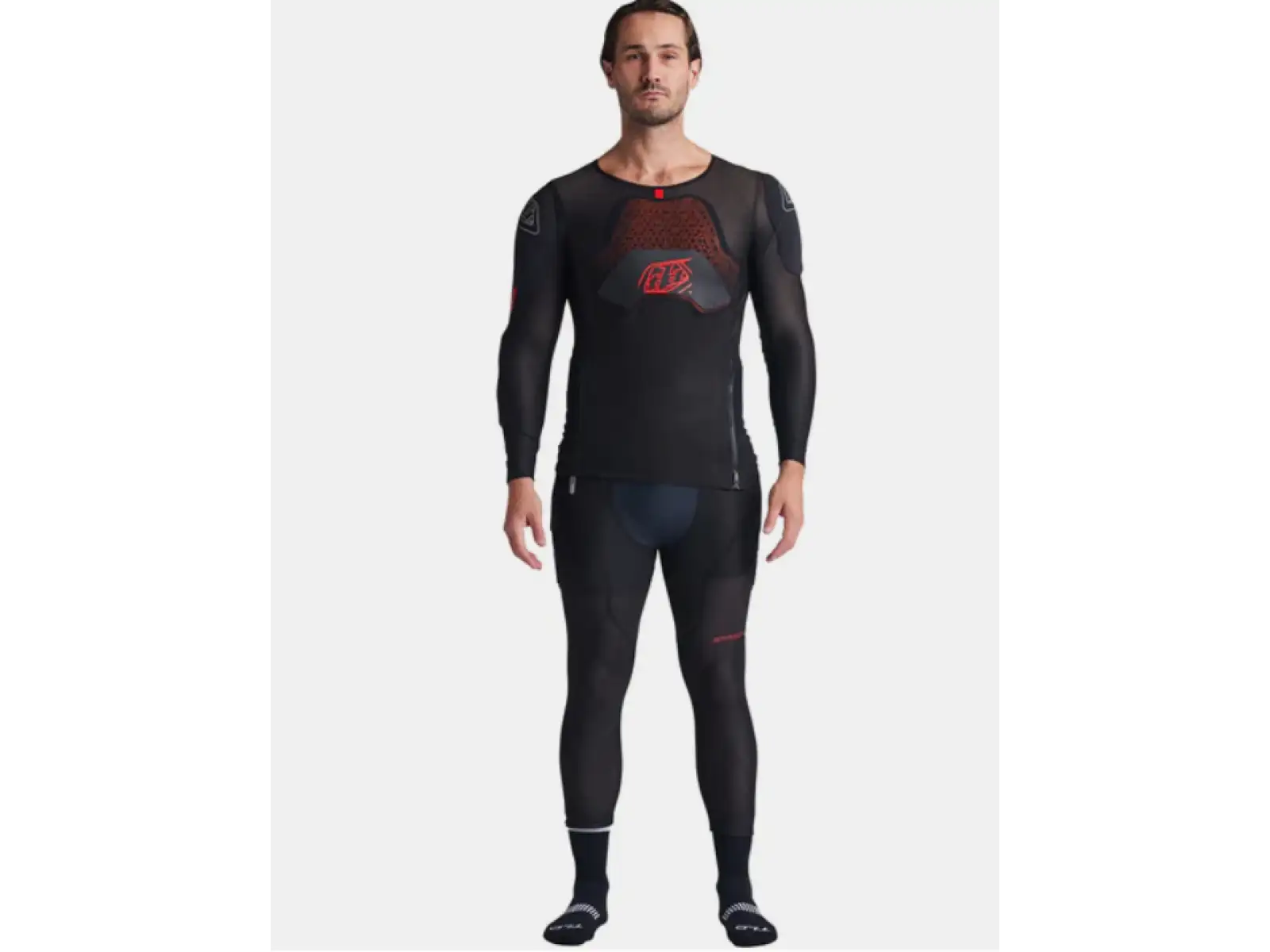 Troy Lee Designs Stage Ghost D3O Solid Schutzweste mit langen Ärmeln Black