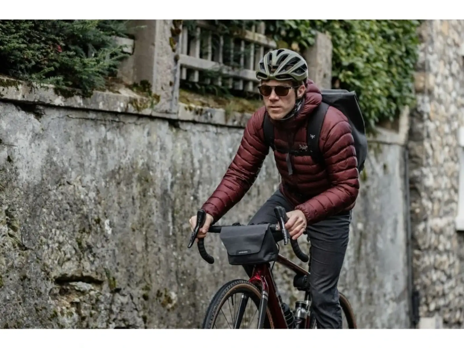 Apidura Lenkertasche – City 2 l Dunkelgrau