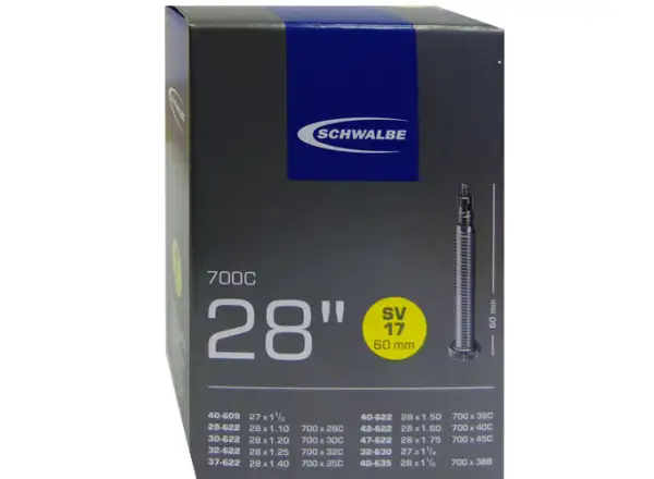 Schwalbe Trekking Schlauch 28-47/622 (Nr.17) mit Autoventil 60 mm.