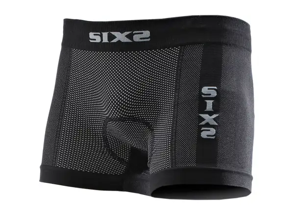 SIXS BOX2 Funktionsboxershorts mit Carbon-Einsatz Schwarz.