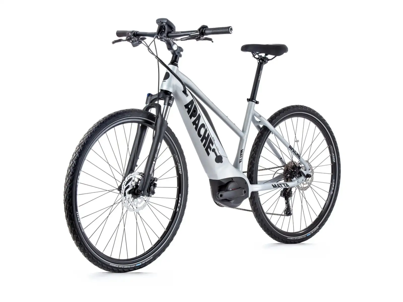 Apache Matta Bosch 3 Active Line 500 silver 2022 Damen-Cross-E-Bike