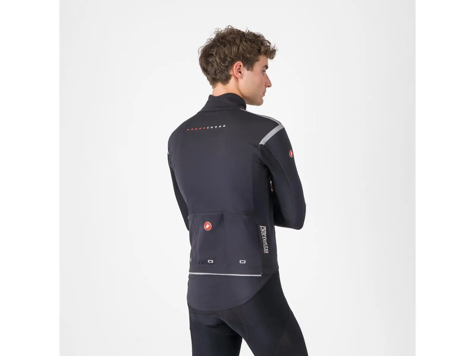 Castelli Perfetto RoS 3 Jacke Herrenjacke Light Black/Silver Reflex