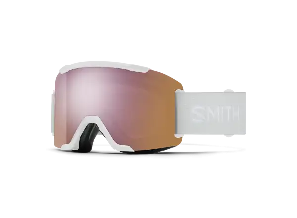 Smith Squad Skibrille White Vapor / ChromaPop Everyday Rose Gold Mirror (2 Scheiben)