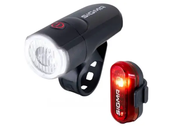 Sigma Aura 30/Curve Lichtset vorne und hinten Schwarz