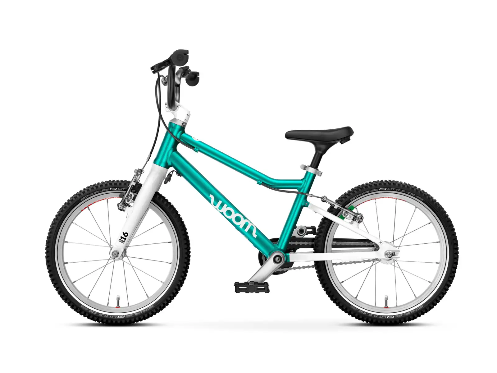 Woom GO 3 Automagic Metallic Turquoise 16 Kinderfahrrad