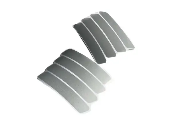 Shaman Racing Reflektierende Felgenaufkleber 8 Stück Silber