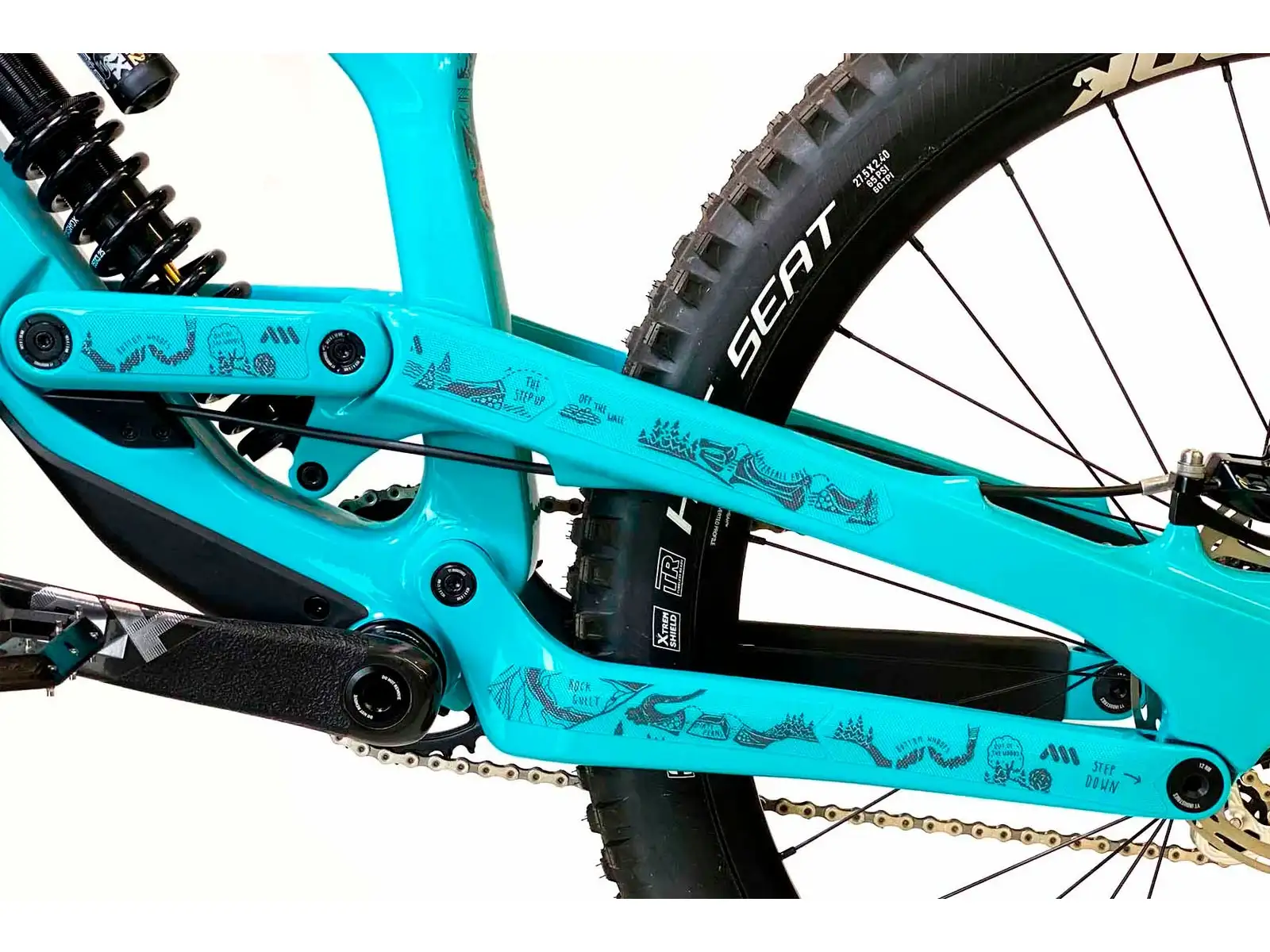 AMS Frame Guard Extra Rahmen-Schutzaufkleber RedBull / Hardline / Dark Grey